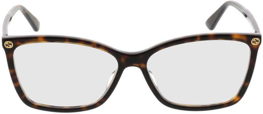 Picture of glasses model Gucci GG0025O-002 56-14 in angle 0