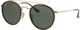 Picture of glasses model Ray-Ban Round Double Bridge RB3647N 001 51-22