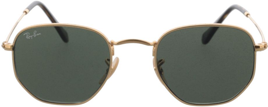 Picture of glasses model Ray-Ban Hexagonal RB3548N 001 48-21 in angle 0