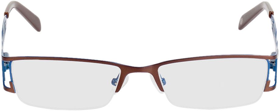 Picture of glasses model Matola bruin/blauw in angle 0