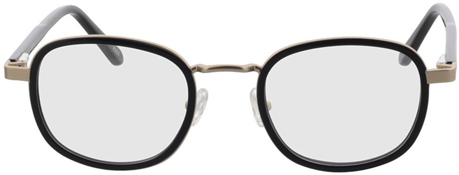 Picture of glasses model Crosby-matt gold/schwarz in angle 0