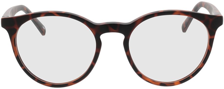 Picture of glasses model Oxalis-braun-meliert in angle 0