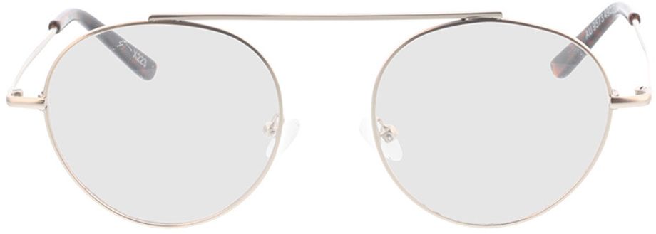 Picture of glasses model Hico-matt silber/braun-meliert in angle 0