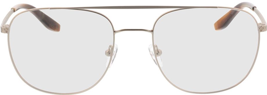 Picture of glasses model Atlas zilver/bruin-horn in angle 0