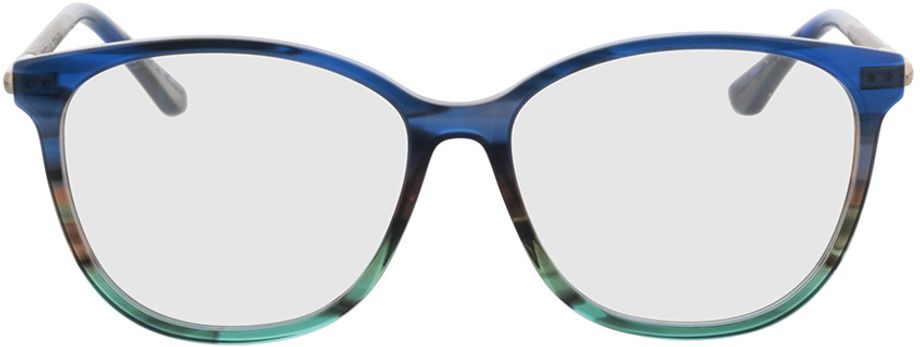 Picture of glasses model Optical Cronheim walnut/blue 54-14 in angle 0