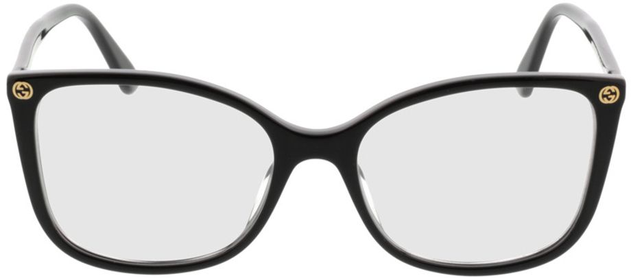Picture of glasses model Gucci GG0026O-001 53-17 in angle 0