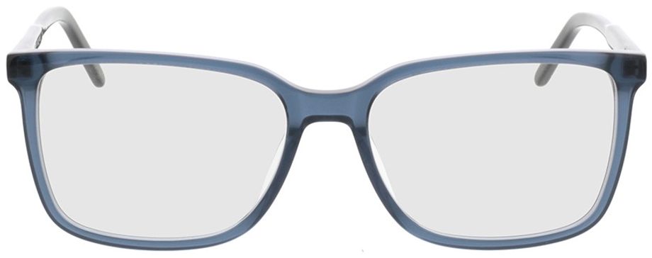 Picture of glasses model Fullerton-bleu-transparent in angle 0