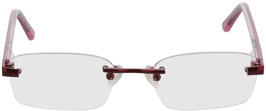 Picture of glasses model Bristol red in angle 0