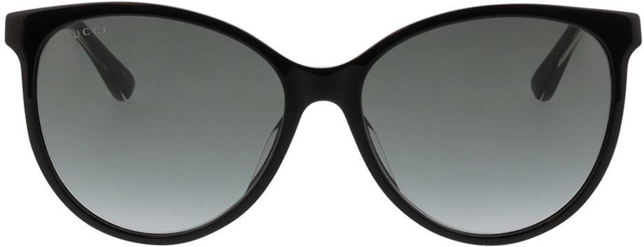 Picture of glasses model Gucci GG0377SKN-001 57-16 in angle 0