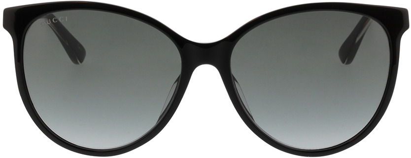 Picture of glasses model Gucci GG0377SKN-001 57-16 in angle 0