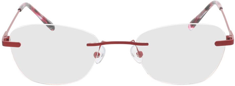 Picture of glasses model Lucida - rot in angle 0