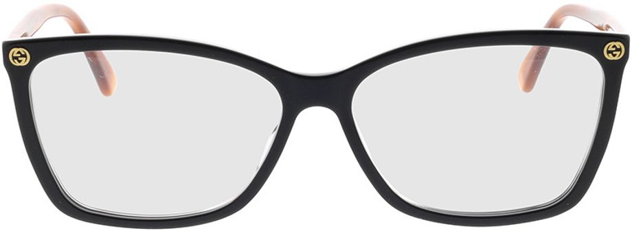 Picture of glasses model Gucci GG0025O-003 56-14 in angle 0