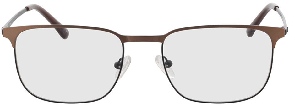 Picture of glasses model Murphy mat zwart/mat bruin in angle 0