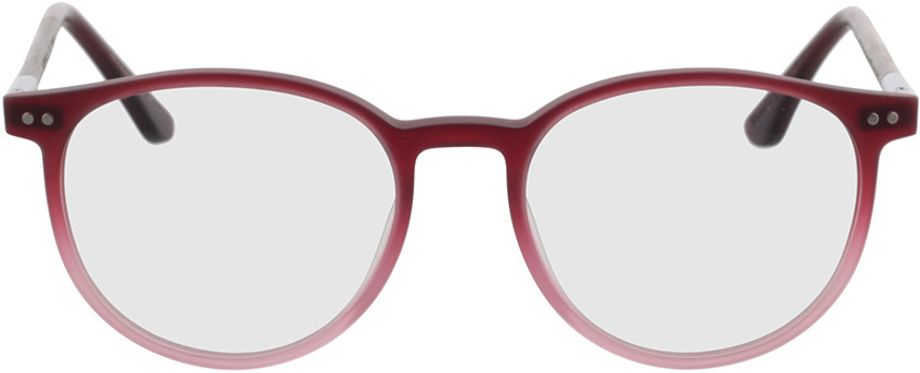 Picture of glasses model Optical Point walnut/burgundy 50-18 in angle 0