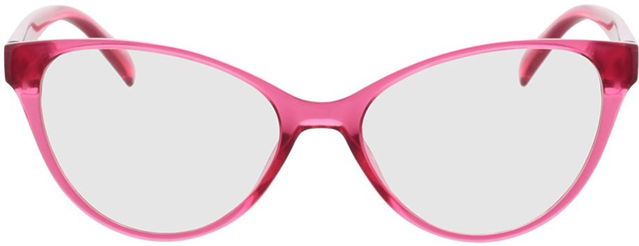Picture of glasses model Peony - pink-transparent in angle 0
