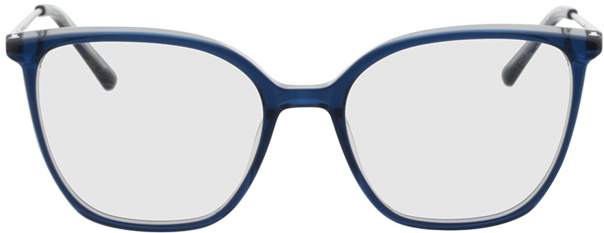 Picture of glasses model Shelby blue transparent in angle 0