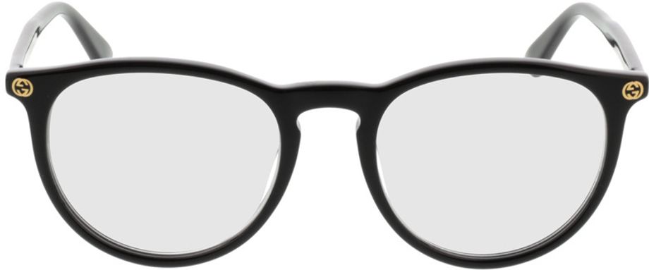 Picture of glasses model Gucci GG0027O-001 50-20 in angle 0