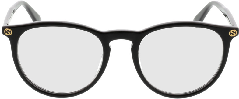 Picture of glasses model Gucci GG0027O-001 50-20 in angle 0