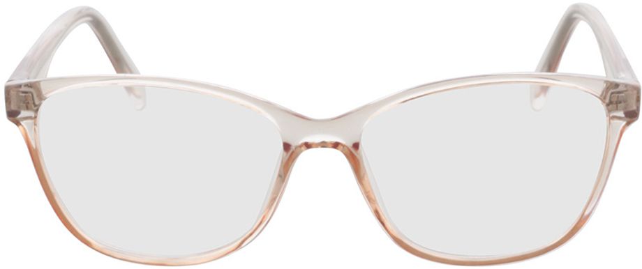 Picture of glasses model Frontera-brown-transparent in angle 0