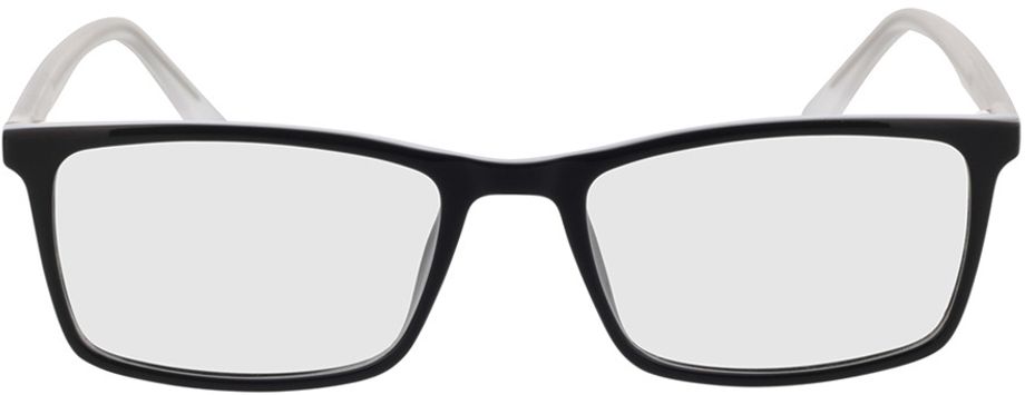 Picture of glasses model Leon-black/transparent in angle 0