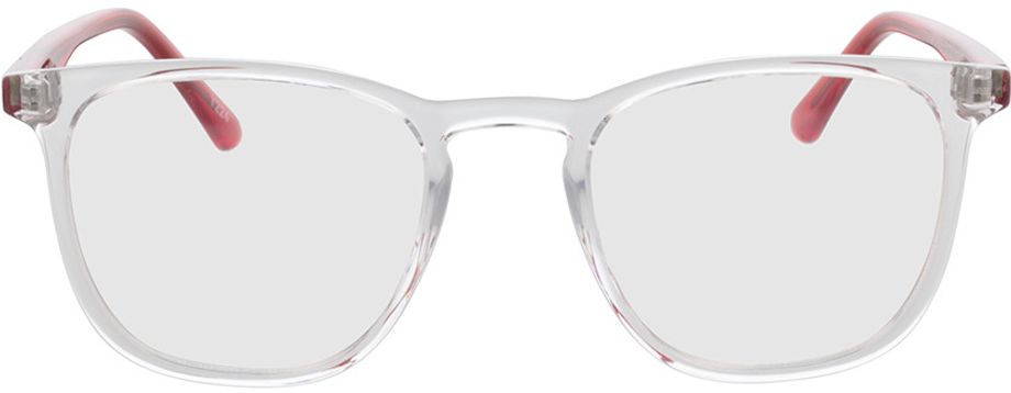 Picture of glasses model Utah-transparent/red in angle 0