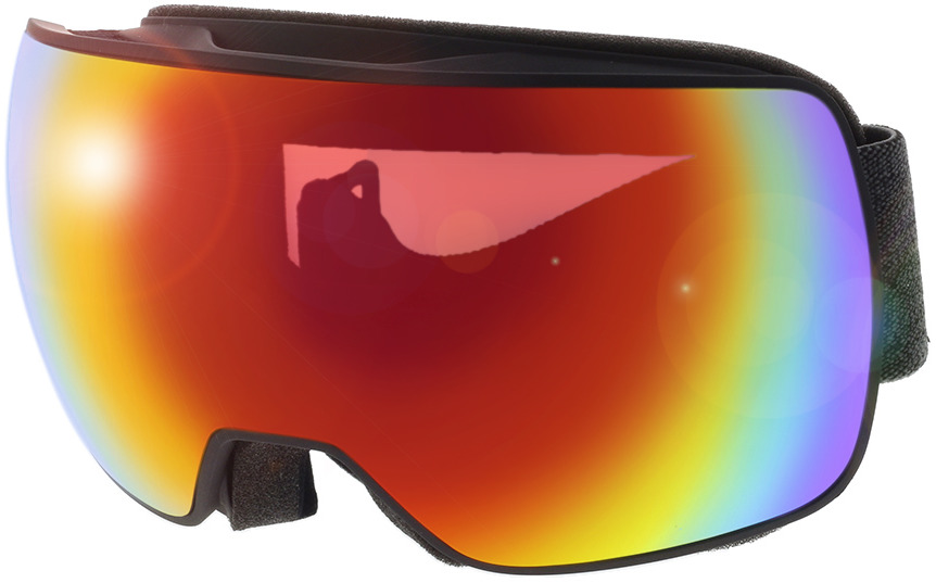 Picture of glasses model Uvex Skibrille Compact FM preto mate/espelhado Rainbow