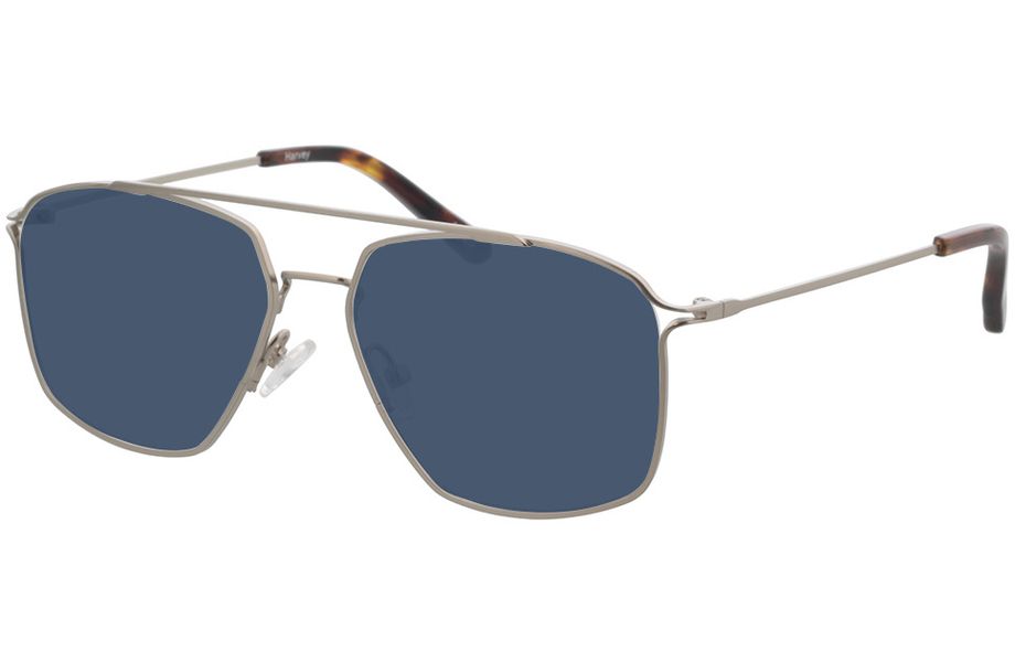 Harvey - silber/havanna Sonnenbrille mit Sehstärke, Vollrand, Pilot