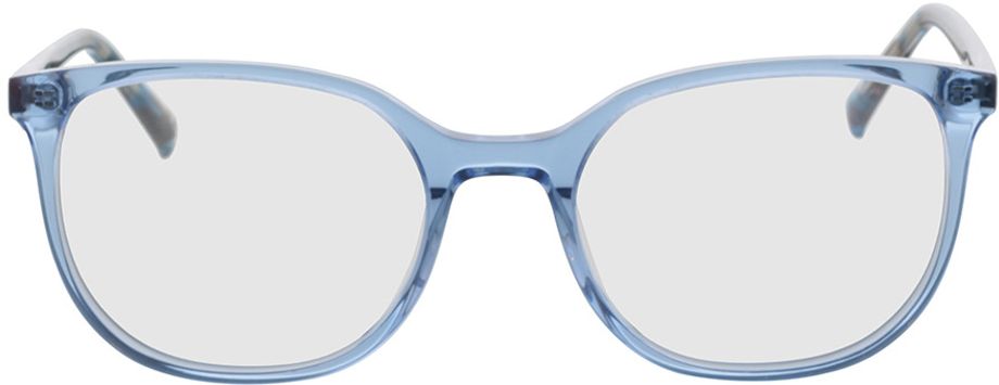 Picture of glasses model Colima blue transparent in angle 0