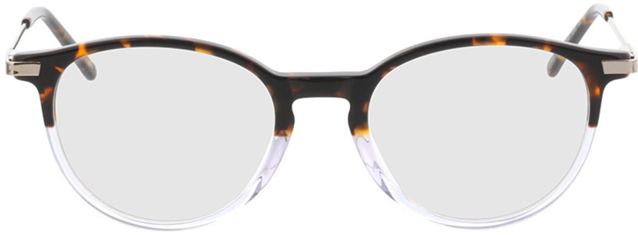 Picture of glasses model Opus bruin-gevlekt/grijs transparant in angle 0