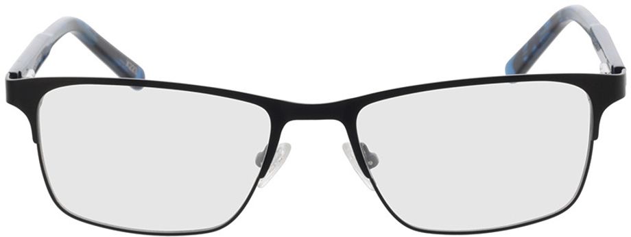 Picture of glasses model Sherman Zwart/blauw-gevlekt in angle 0