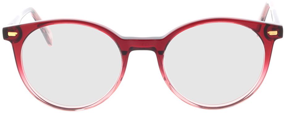 Picture of glasses model Bonnie-rouge-dégradé in angle 0