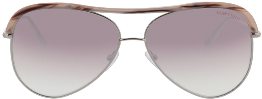 Picture of glasses model Tom Ford FT0606 16Z in angle 0