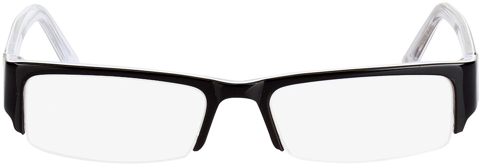 Picture of glasses model Luciano zwart in angle 0