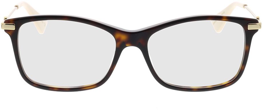 Picture of glasses model Gucci GG0513O-002 54-16 in angle 0