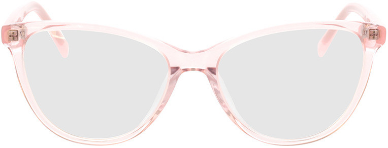 Picture of glasses model Alexia-pink-transparent in angle 0