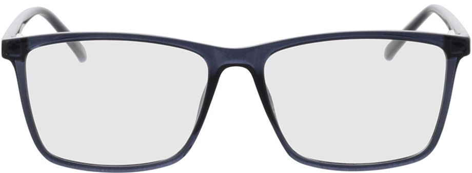 Picture of glasses model Nolba blue transparent in angle 0
