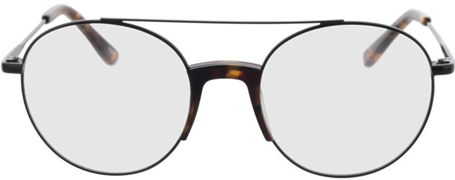 Picture of glasses model Lemgo Zwart/havana in angle 0