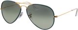 Picture of glasses model Ray-Ban Aviator Full Color RB3025JM 9196BH 58-14