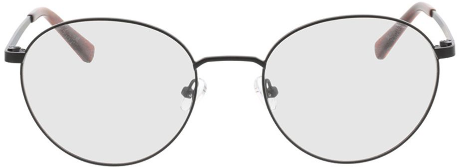 Picture of glasses model Rhea-schwarz/orange horn in angle 0