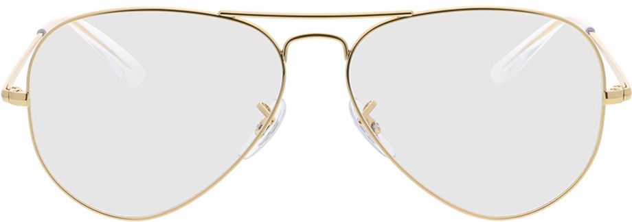 Picture of glasses model Ray-Ban Aviator RX6489 3086 58-14 in angle 0