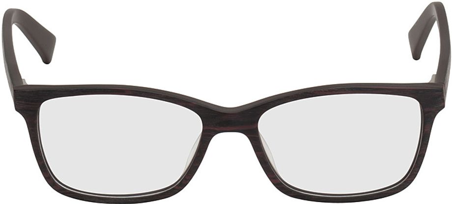 Picture of glasses model Brüssel - schwarz/rot-Holzoptik in angle 0