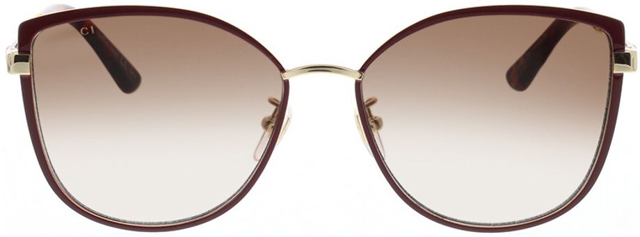 Picture of glasses model Gucci GG0589SK-004 57-16 in angle 0