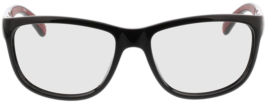 Picture of glasses model Pulse Zwart/rood in angle 0