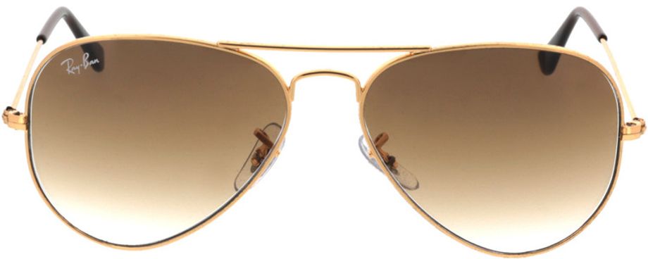 Picture of glasses model Ray-Ban Aviator RB3025 001/51 55-14 in angle 0