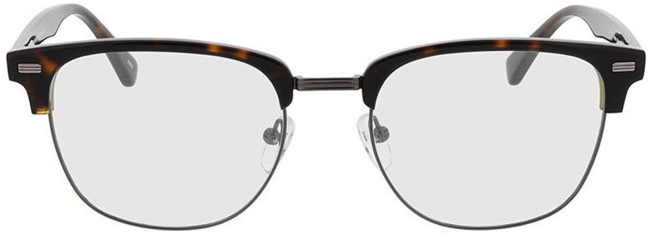 Picture of glasses model Houston-brun marbré/vert in angle 0