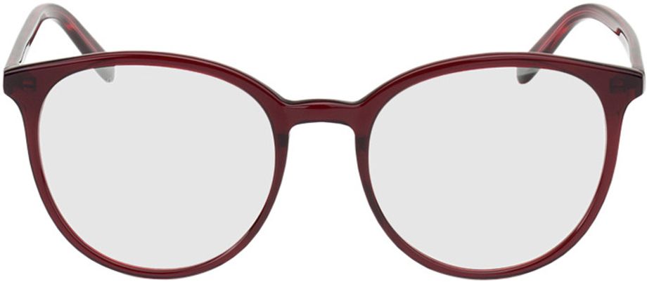 Picture of glasses model New York red in angle 0