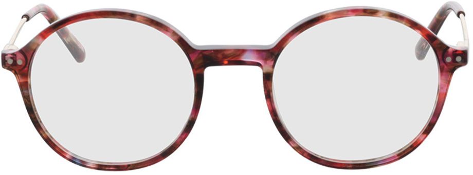 Picture of glasses model Spring-rot-meliert/gold in angle 0