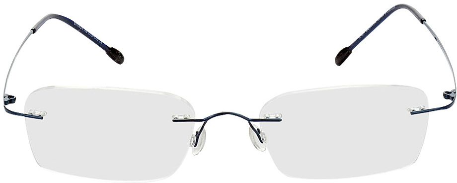 Picture of glasses model Davos blauw in angle 0
