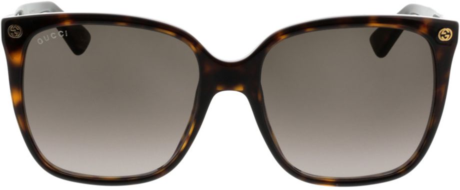 Picture of glasses model Gucci GG0022S-003 57-18 in angle 0