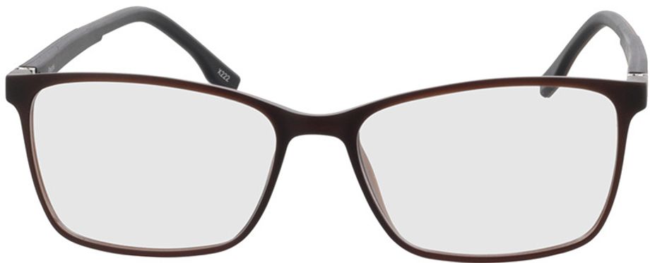 Picture of glasses model Pecos-braun-transparent in angle 0